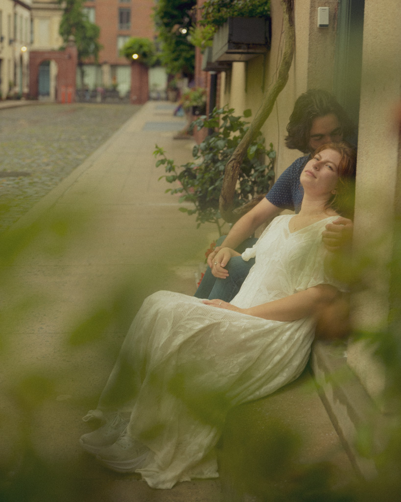 Lucy and Mark in a dreamy editorial couple session, soaking in the Manhattan atmosphere at Washington Mews